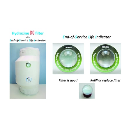 Chemteq Hydrazine Vapor DG Filter-2717 with End-of-Service Life Indicator 2717